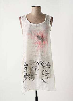 Top alb ELEONORA AMADEI femeie