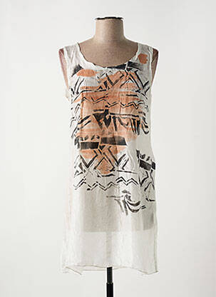 Top alb ELEONORA AMADEI femeie