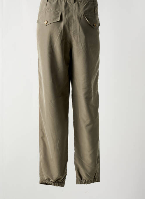 Pantalon drept țesătură poplin mărime normală verde ELEONORA AMADEI femme