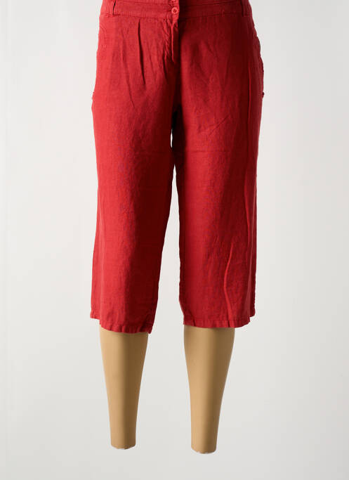 Pantalon trei sferturi roșu LE PHARE DE LA BALEINE femeie