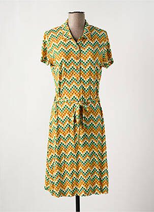 Rochie midi mâneci scurte mâneci scurte galben BAKERY LADIES femeie