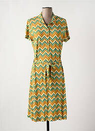Rochie midi mâneci scurte mâneci scurte galben BAKERY LADIES femeie