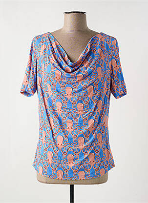 Tricou imprimeu fantezie mâneci scurte albastru BAKERY LADIES femeie