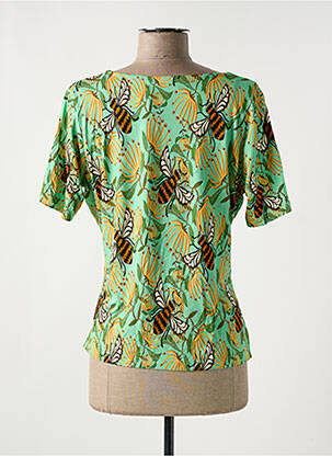 Tricou imprimeu fantezie mâneci scurte verde BAKERY LADIES femeie