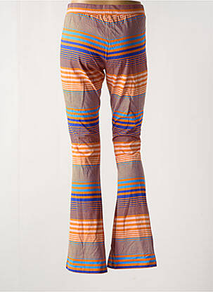 Pantalon drept țesătură poplin portocaliu BAKERY LADIES femeie