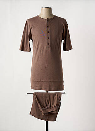 Pijamale scurte maro CHRISTIAN CANE bărbat