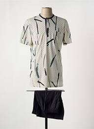 Pijamale scurte imprimeu fantezie gri CHRISTIAN CANE homme