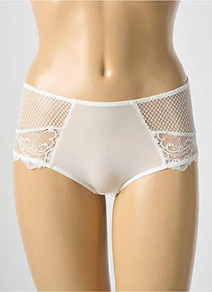 Shorty broderie dantelă de calais bej LEJABY femeie