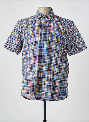 Cămașă cu mâneci scurte albastru JUPITER bărbat