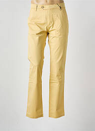Pantalon chino elasticitate mărime normală galben PIONEER homme
