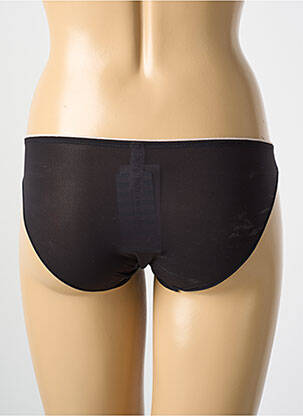 Chilot efect material satinat negru LEJABY femeie
