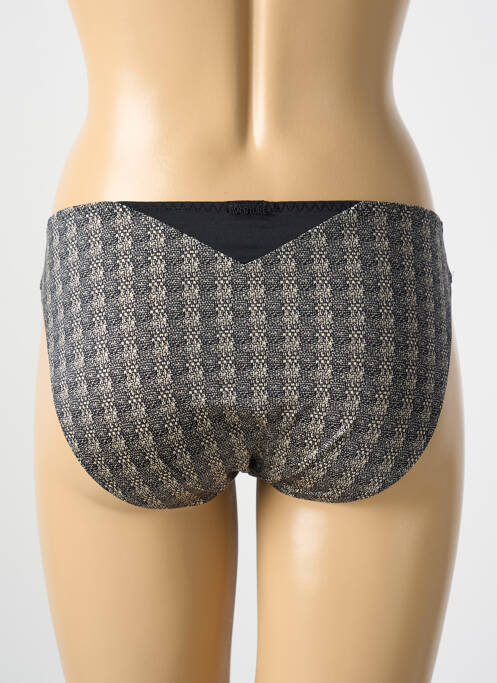 Chilot efect material satinat negru MARIE JO femme