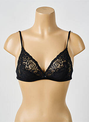 Sutien fără armatură bralete negru AMBRA femeie
