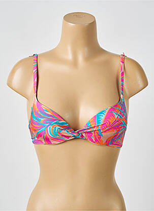 Sutien de costum de baie elasticitate sutien balconet cu decolteu înalt roz ANDRES SARDA femeie