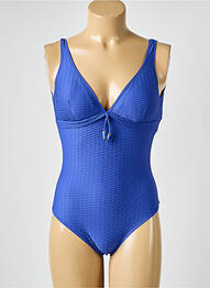 Costum de baie dintr-o singură piesă elasticitate top sutien modelat albastru PALADINI femme
