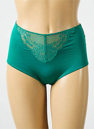 Shorty țesătură satinată verde HANRO femeie