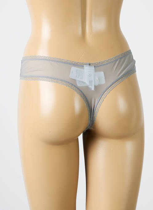 Tanga țesătură dantelă gri ERES femme