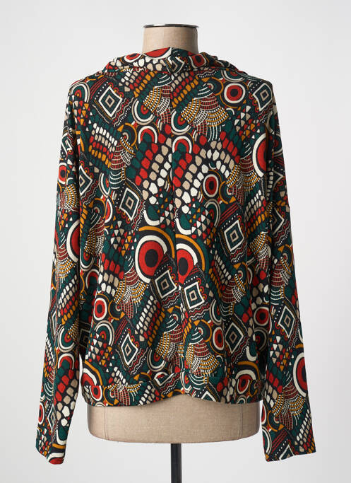 Pulover cu guler înalt roșu CHRISTINE LAURE femeie