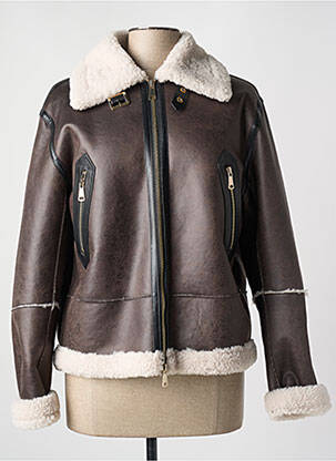 Palton scurt gri WHITE LABEL femeie