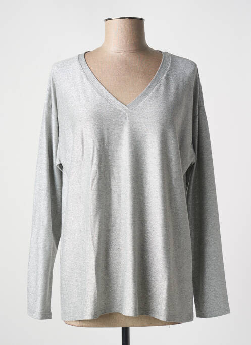 Top argintiu EGO femeie