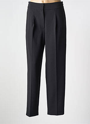 Pantalon drept țesătură crep talie înaltă negru BETTY BARCLAY femeie