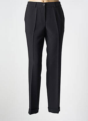 Pantalon chino închidere cu fermoar sub clapetă cu cârlig talie înaltă negru BARILOCHE femeie