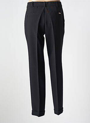 Pantalon chino închidere cu fermoar sub clapetă cu cârlig talie înaltă negru BARILOCHE femeie