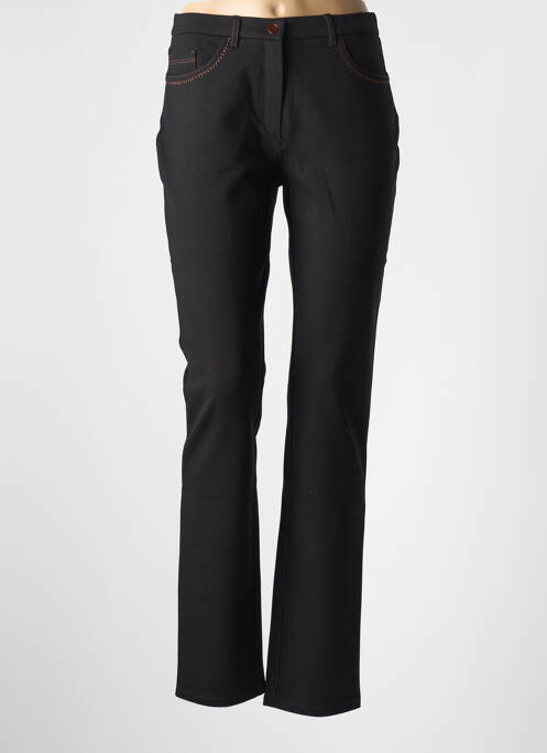 Pantalon drept negru CHRISTINE LAURE femeie