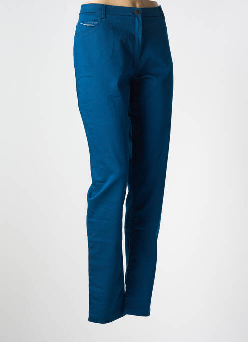 Pantalon slim albastru CHRISTINE LAURE femeie