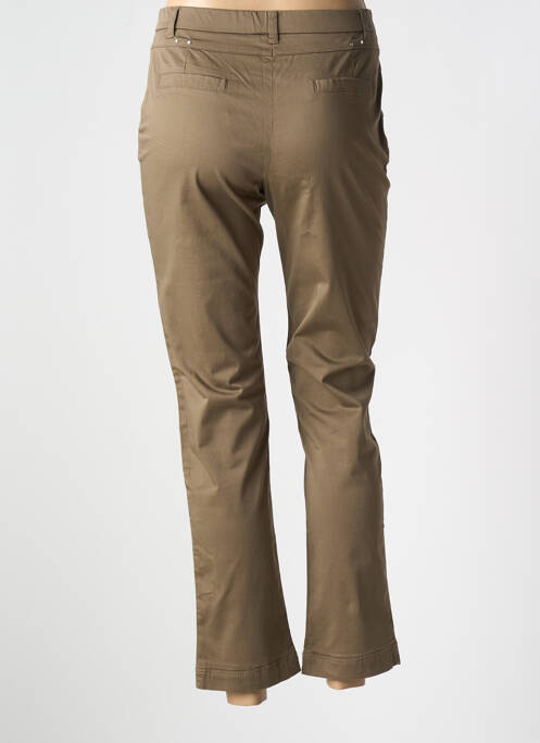 Pantalon chino maro CHRISTINE LAURE femeie