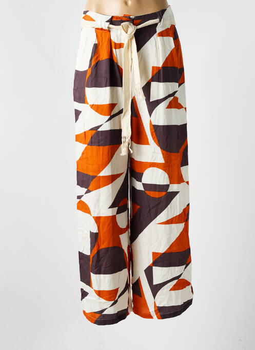 Pantalon drept portocaliu ORFEO femeie