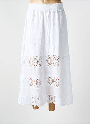 Fustă lungă alb NUMPH femeie