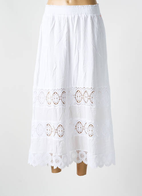 Fustă lungă alb NUMPH femeie