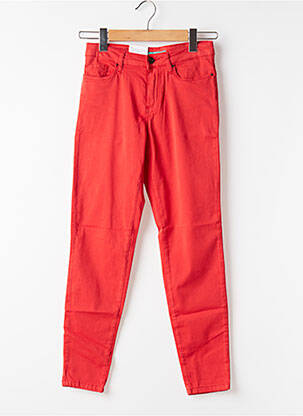 Pantalon slim buzunare roșu LCDN femeie
