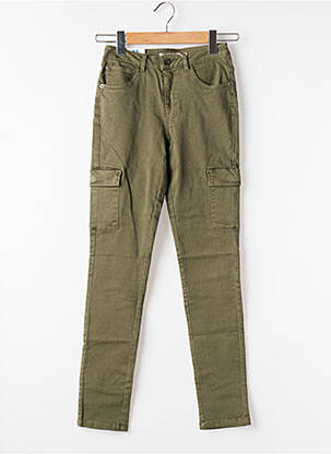 Pantalon slim buzunare verde GARCIA femeie