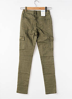 Pantalon slim buzunare verde GARCIA femeie