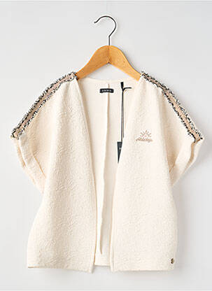 Vestă cu mâneci scurte alb IKKS fată