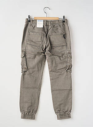 Pantalon cargo țesătură poplin talie elastică gri GARCIA băiat
