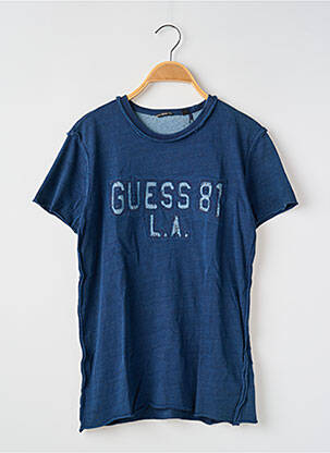 Tricou elasticitate mâneci scurte albastru GUESS băiat