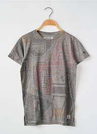 Tricou croială cambrată mâneci scurte gri GARCIA băiat