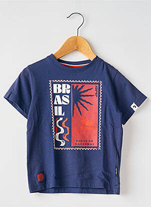 Tricou elasticitate mâneci scurte albastru J&JOY băiat