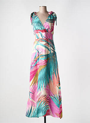 Rochie lungă roz GEISHA femeie