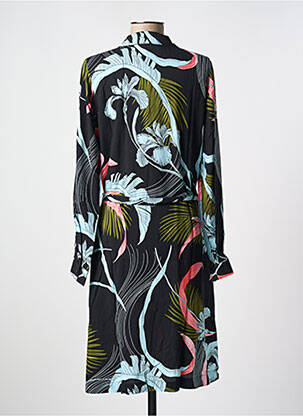 Rochie midi mâneci lungi mâneci lungi negru GEISHA femeie