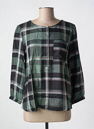 Bluză guler rotund mâneci 3/4 verde STREET ONE femme
