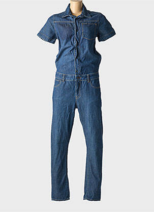 Salopetă-pantalon închidere presată mâneci scurte albastru G STAR fată