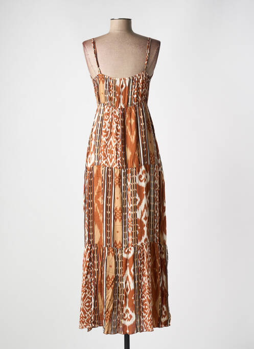 Rochie lungă maro GEISHA femeie