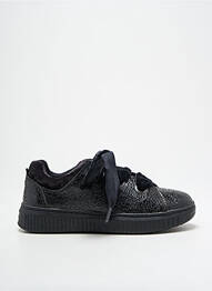 Adidași țesătură satinată vârf rotund negru GEOX fille