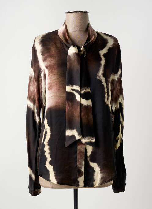 Cămașă maro LAUREN VIDAL femeie