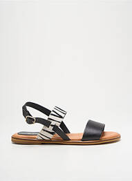 Sandale/pantofi decupați chiquet toc plat până la 3 cm negru KALEO femme