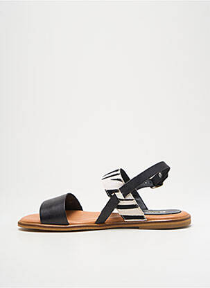 Sandale/pantofi decupați chiquet toc plat până la 3 cm negru KALEO femeie